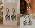 Mustard Seed Cross Earrings | Matthew 17:20
