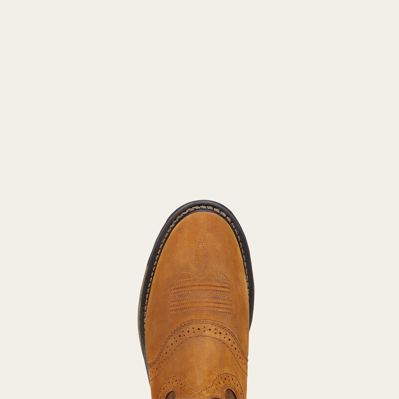 Ariat Men’s WorkHog Pull-On Work Boot – Aged Bark