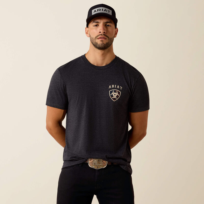 Ariat American Bison Graphic Tee – Charcoal Heather