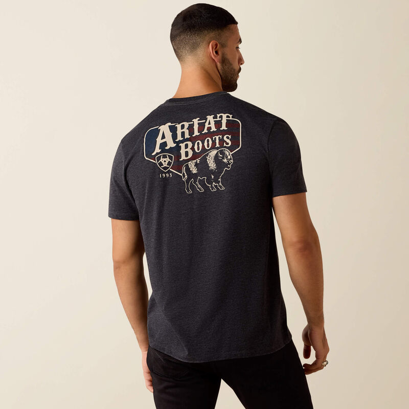 Ariat American Bison Graphic Tee – Charcoal Heather