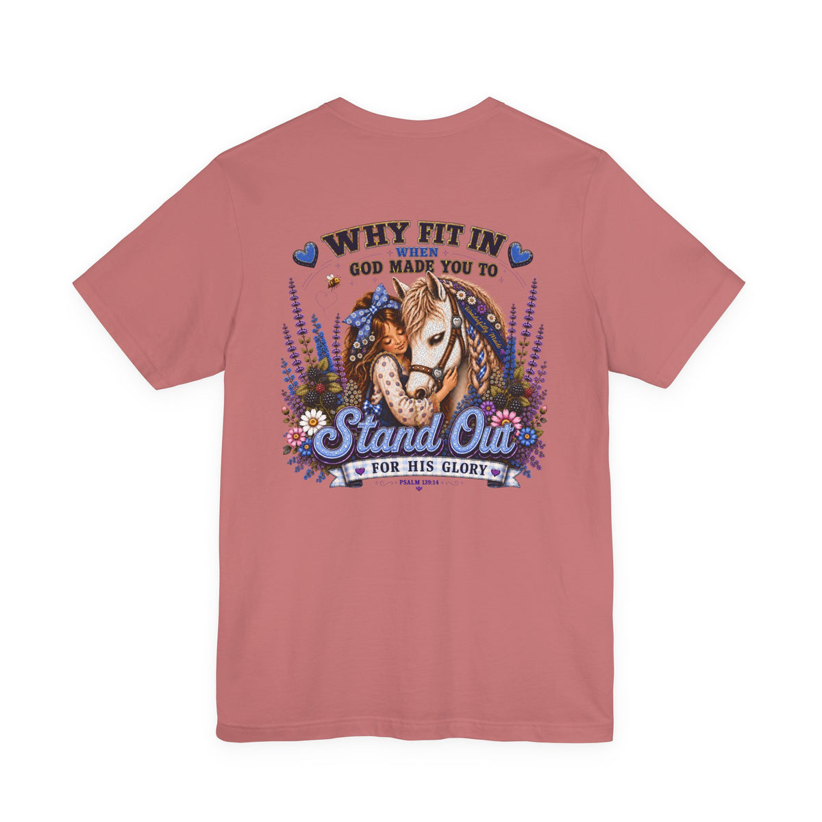 Wonderfully Made • Stand Out for His Glory Horse Tee | Psalm 139:14