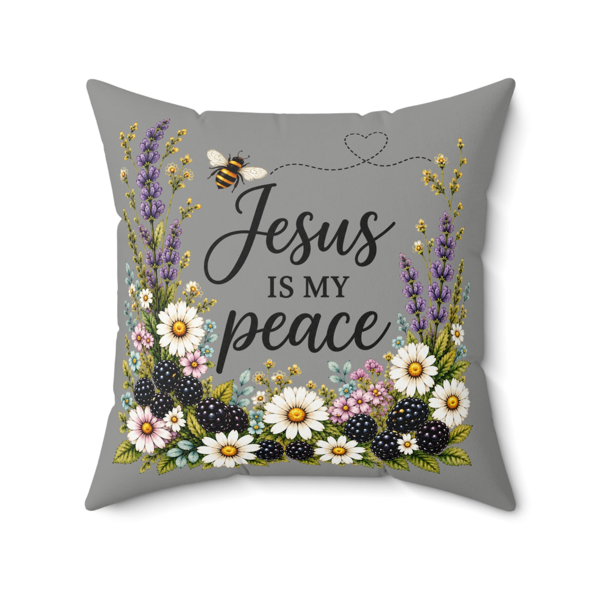 Jesus Is My Peace Double-Sided Faith Pillow | John 14:27 KJV
