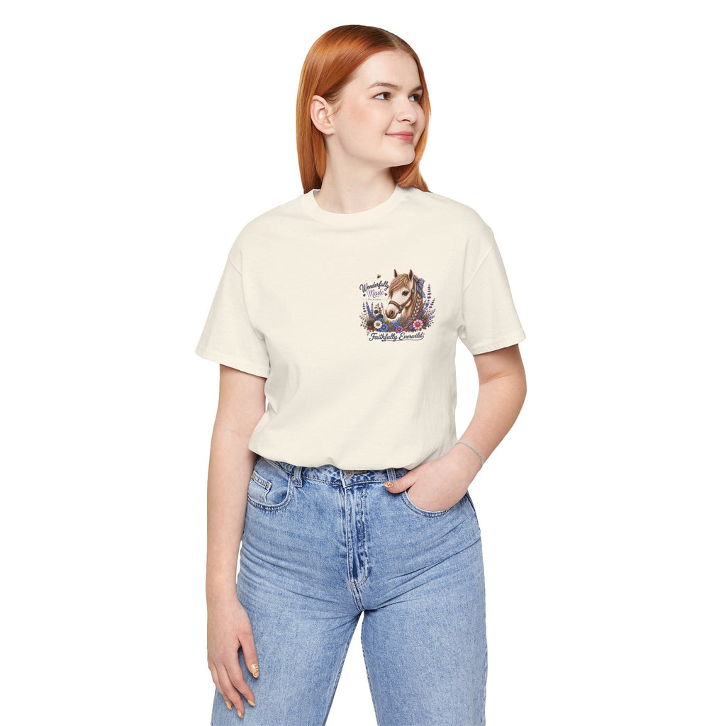 Wonderfully Made • Stand Out for His Glory Horse Tee | Psalm 139:14