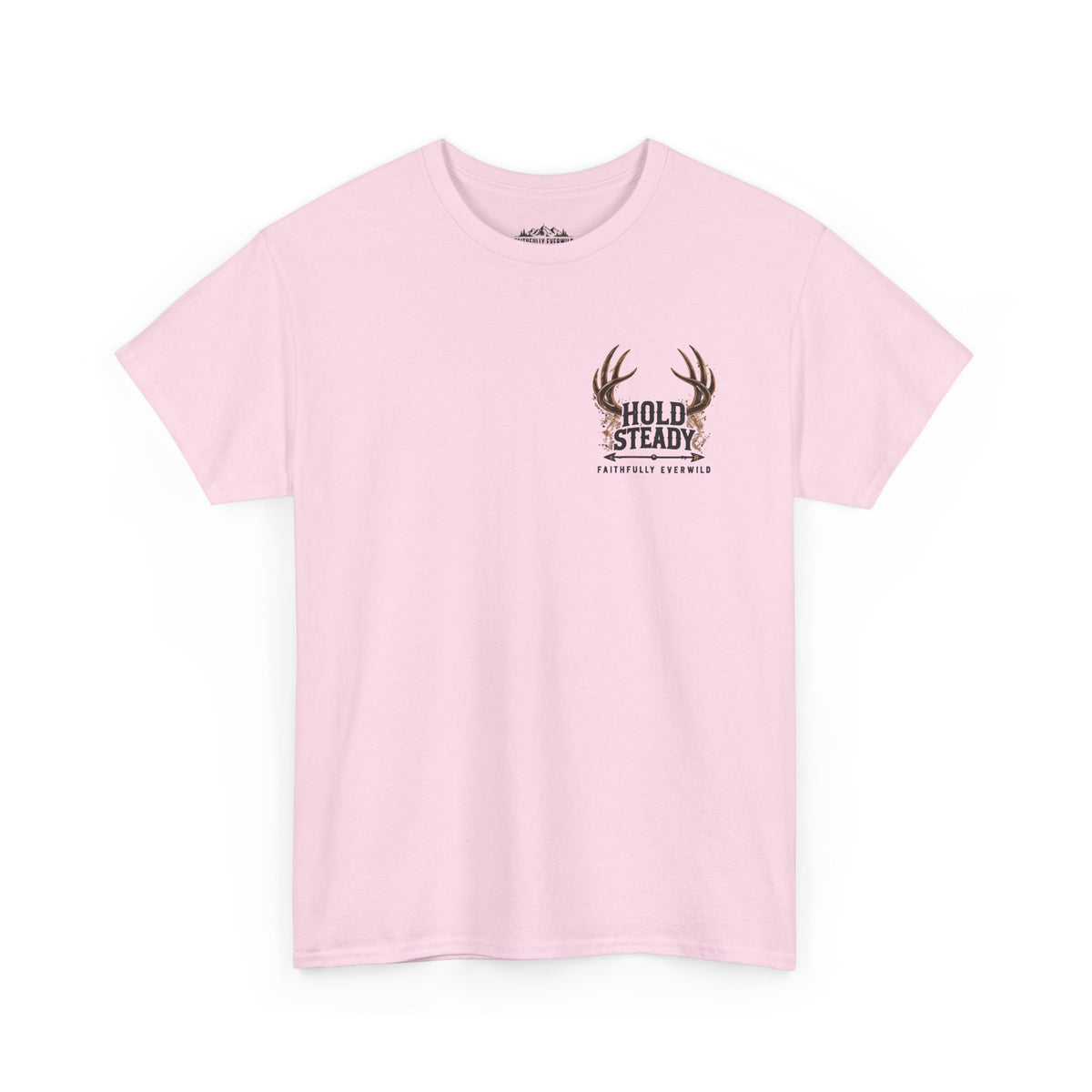 Hold Steady Bow Hunting Tee | Psalm 31:24