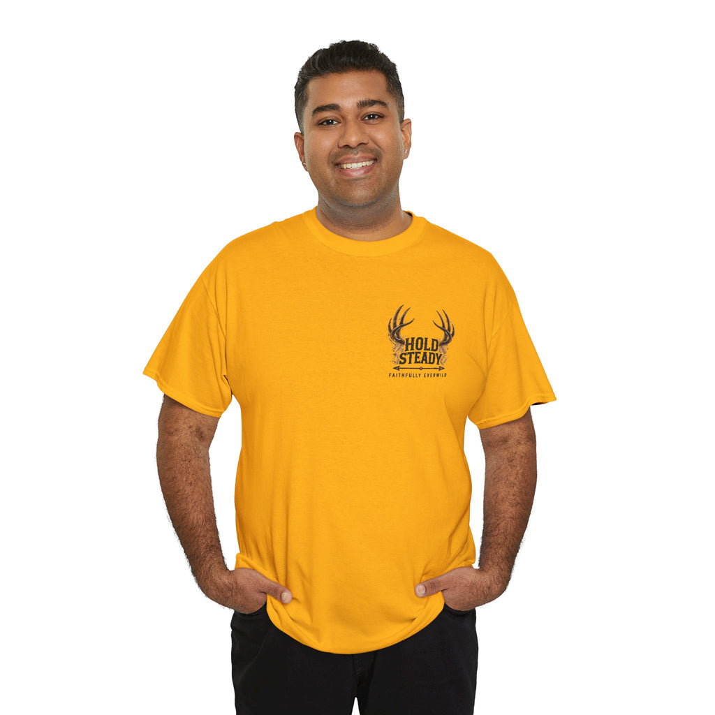 Hold Steady Bow Hunting Tee | Psalm 31:24