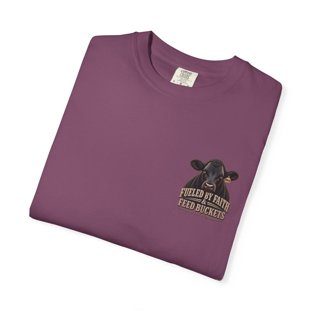 Fueled by Faith & Feed Buckets – Philippians 4:19 Angus Tee
