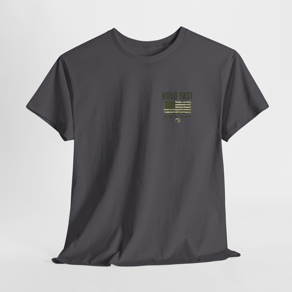 Never Give Up the Fight – Hold Fast Men’s Graphic Tee – Hebrews 10:23