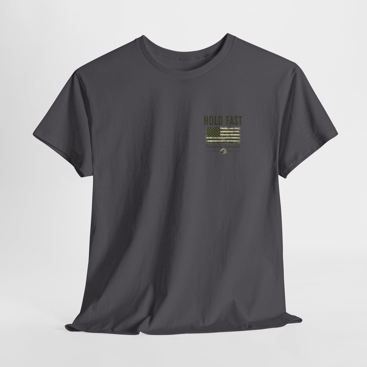 Never Give Up the Fight – Hold Fast Men’s Graphic Tee – Hebrews 10:23