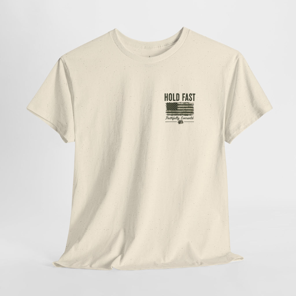 Never Give Up the Fight – Hold Fast Men’s Graphic Tee – Hebrews 10:23