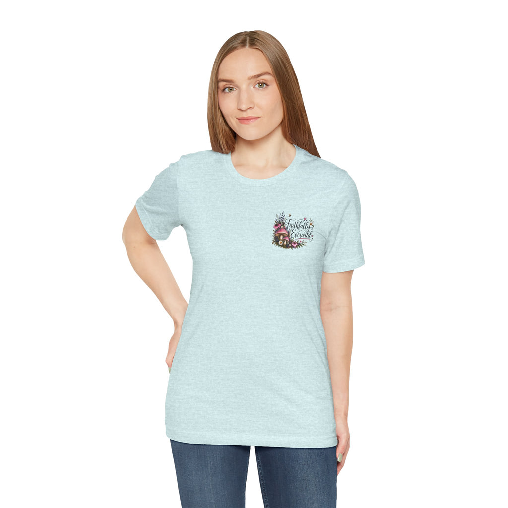 Mushrooms Can Grow Through The Mess Tee | Romans 5:3-4 Faith Shirt