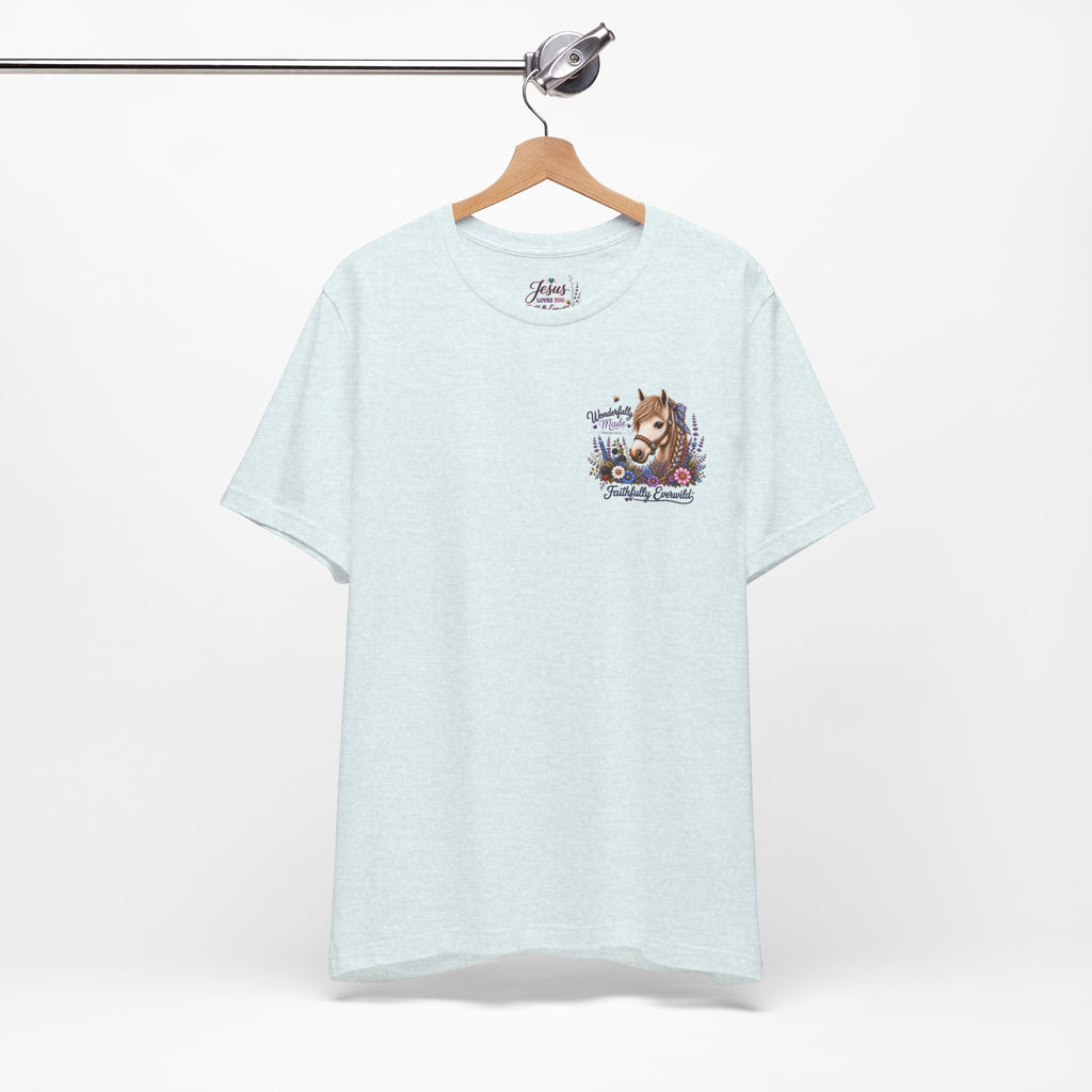 Wonderfully Made • Stand Out for His Glory Horse Tee | Psalm 139:14