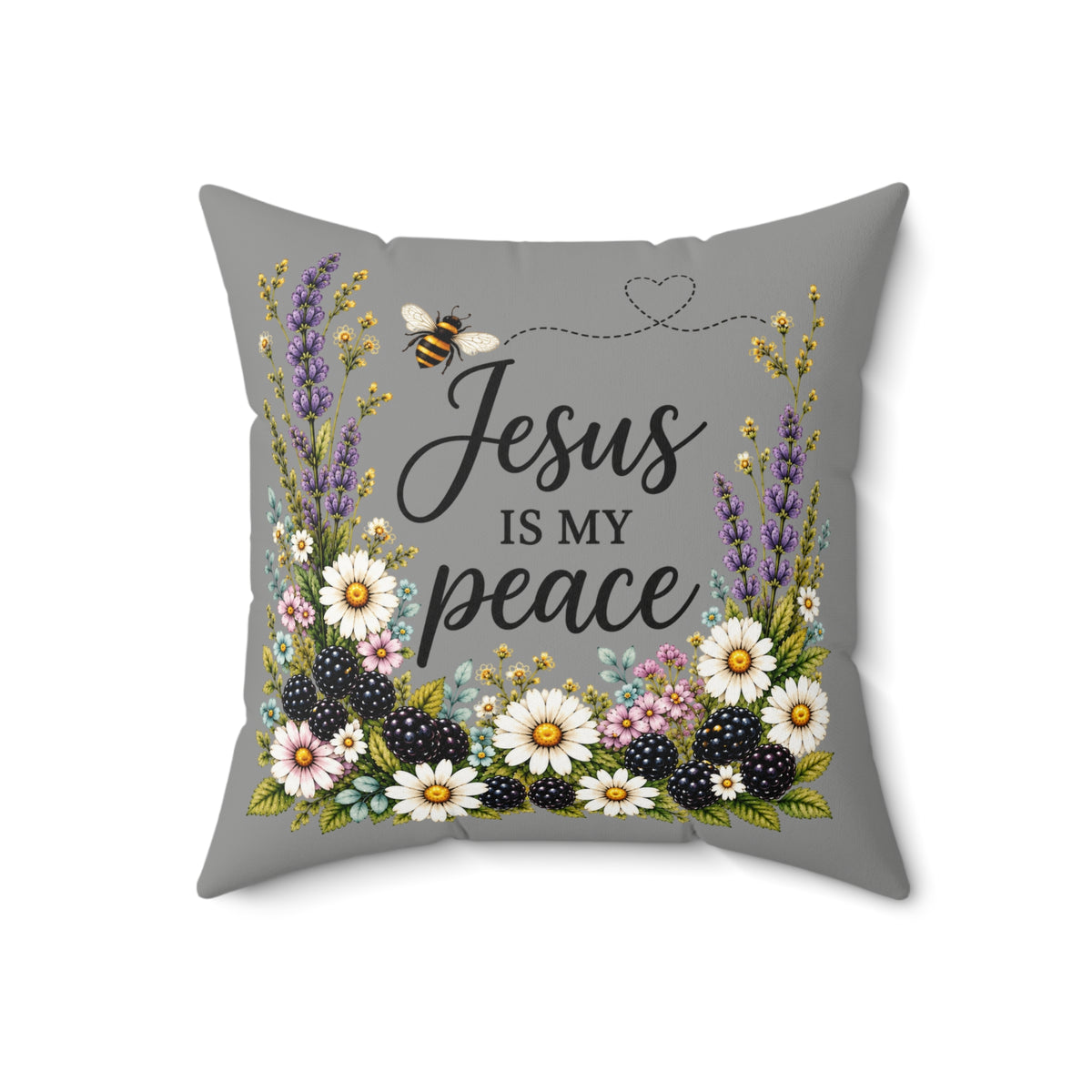 Jesus Is My Peace Double-Sided Faith Pillow | John 14:27 KJV