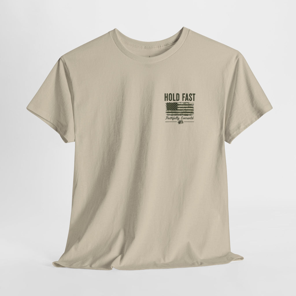 Never Give Up the Fight – Hold Fast Men’s Graphic Tee – Hebrews 10:23
