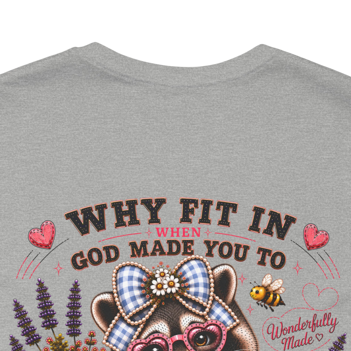 Wonderfully Made Raccoon Tee • Stand Out for His Glory | Psalm 139:14
