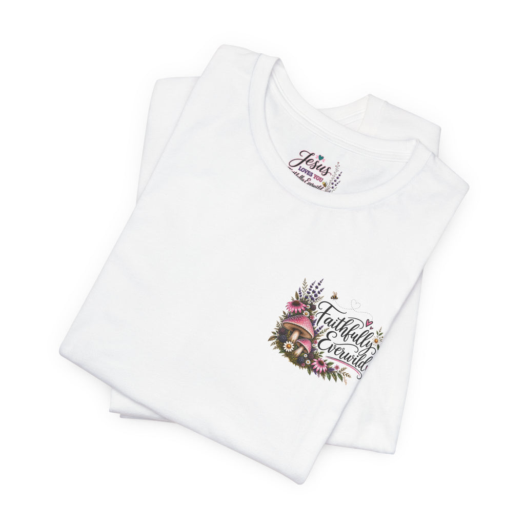 Mushrooms Can Grow Through The Mess Tee | Romans 5:3-4 Faith Shirt