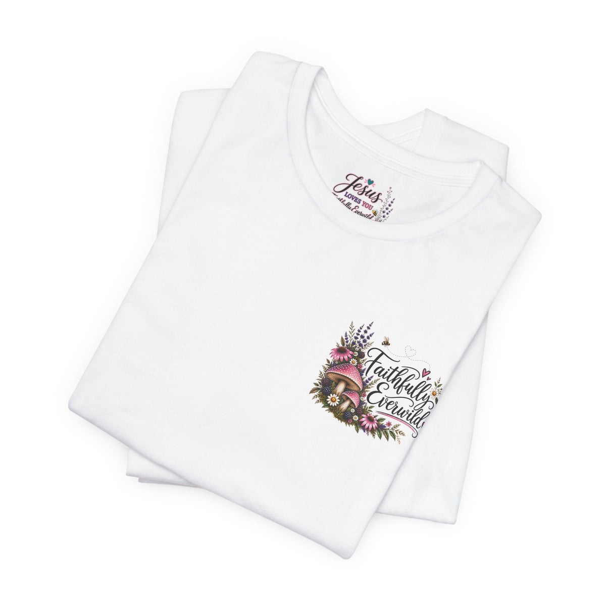 Mushrooms Can Grow Through The Mess Tee | Romans 5:3-4 Faith Shirt