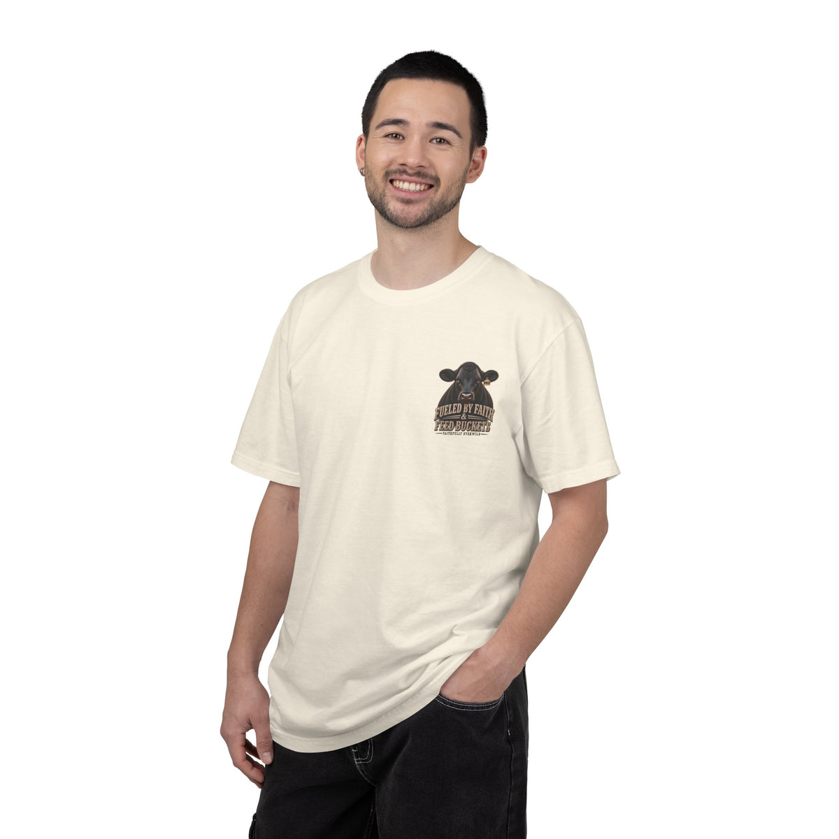 Fueled by Faith & Feed Buckets – Philippians 4:19 Angus Tee