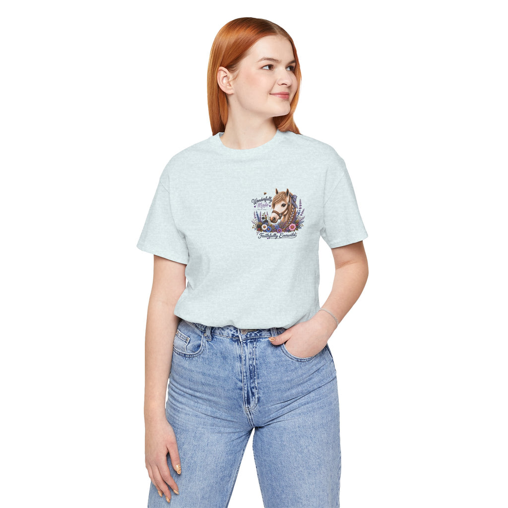 Wonderfully Made • Stand Out for His Glory Horse Tee | Psalm 139:14