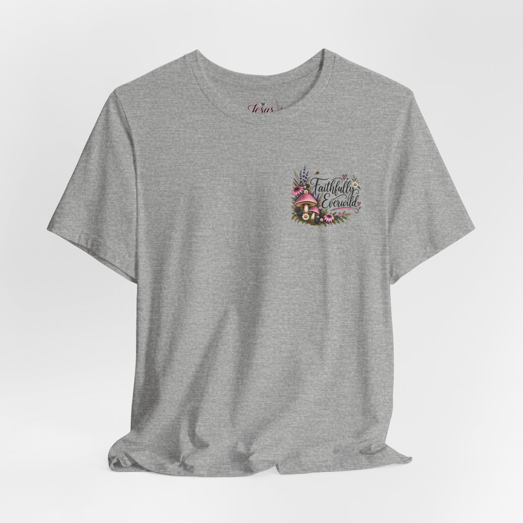 Mushrooms Can Grow Through The Mess Tee | Romans 5:3-4 Faith Shirt