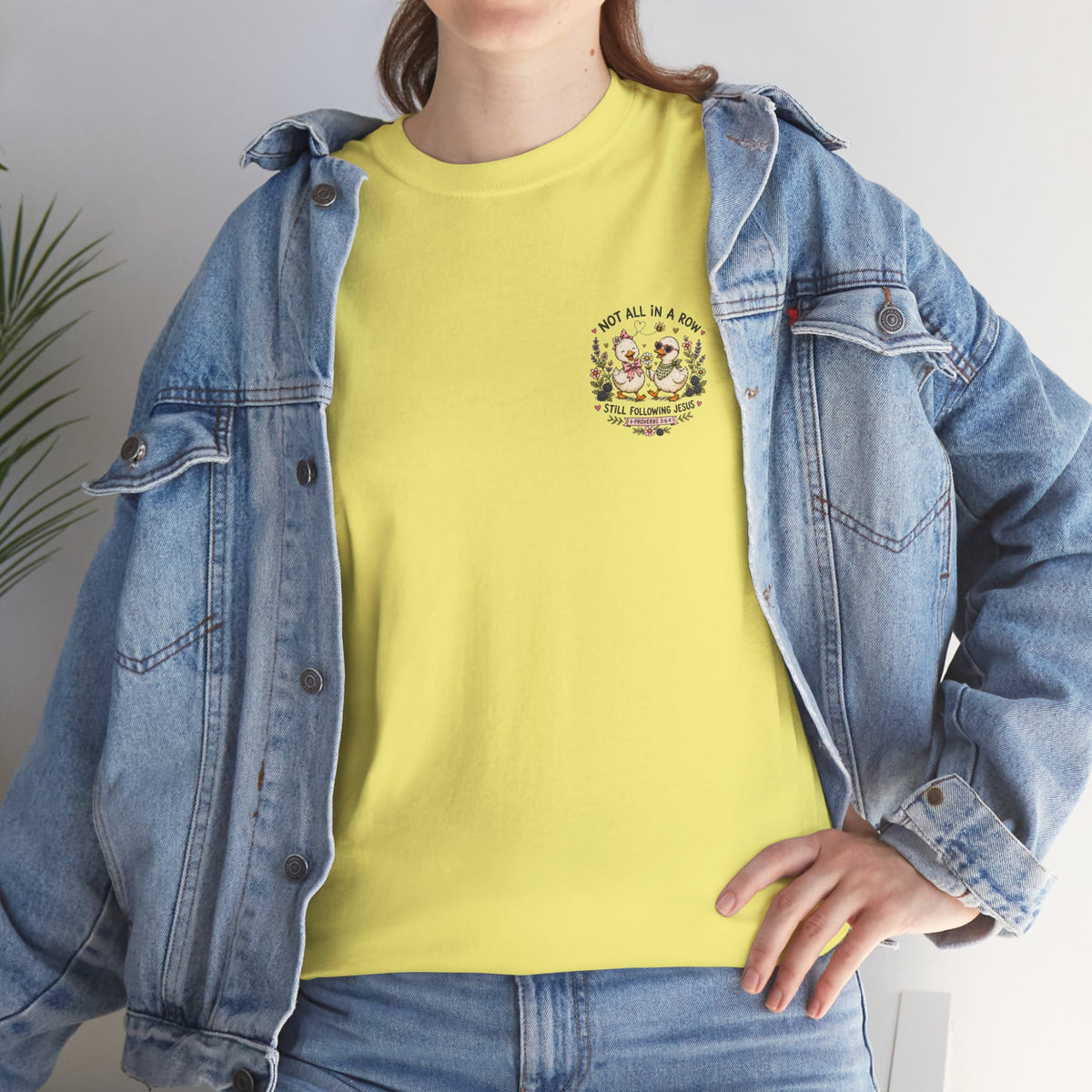 Not All in a Row, Still Following Jesus Duck T-Shirt