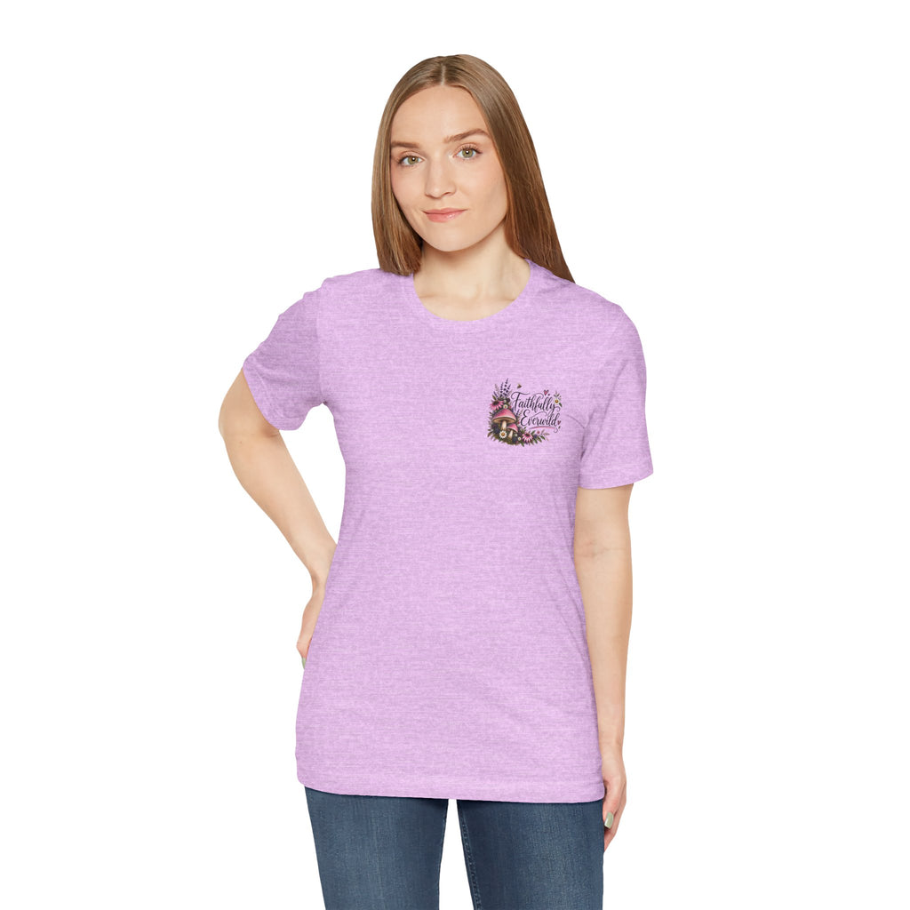 Mushrooms Can Grow Through The Mess Tee | Romans 5:3-4 Faith Shirt