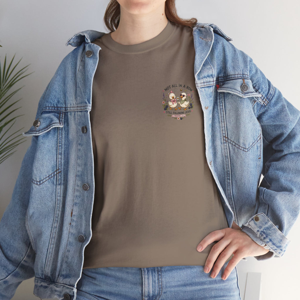 Not All in a Row, Still Following Jesus Duck T-Shirt