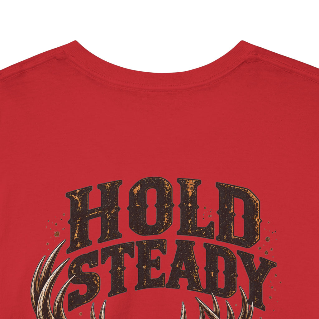 Hold Steady Bow Hunting Tee | Psalm 31:24