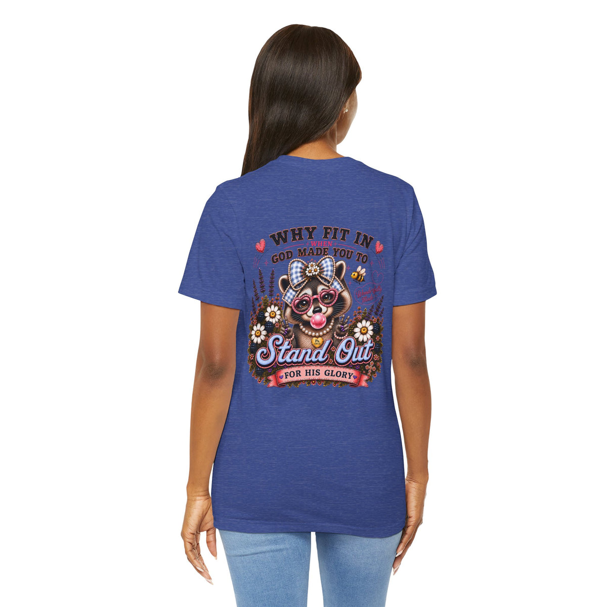 Wonderfully Made Raccoon Tee • Stand Out for His Glory | Psalm 139:14