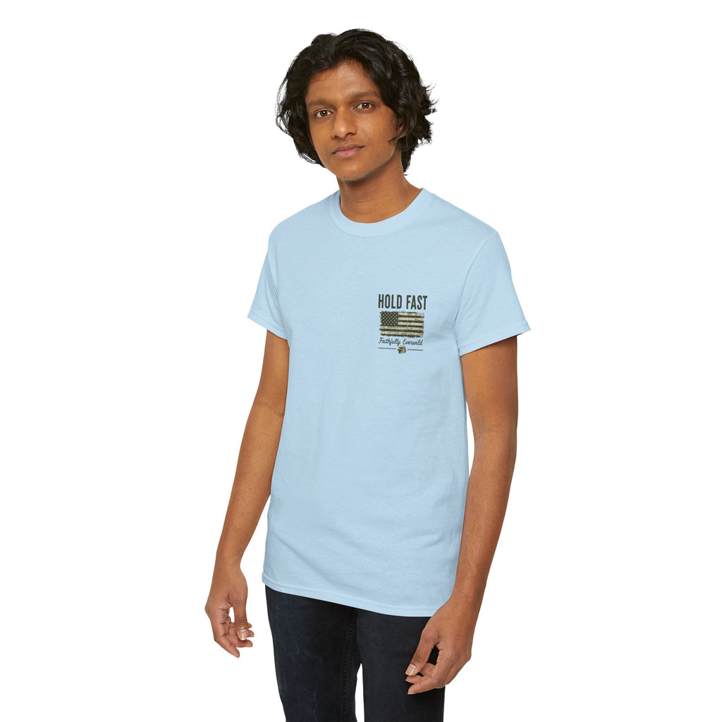 Never Give Up the Fight – Hold Fast Men’s Graphic Tee – Hebrews 10:23