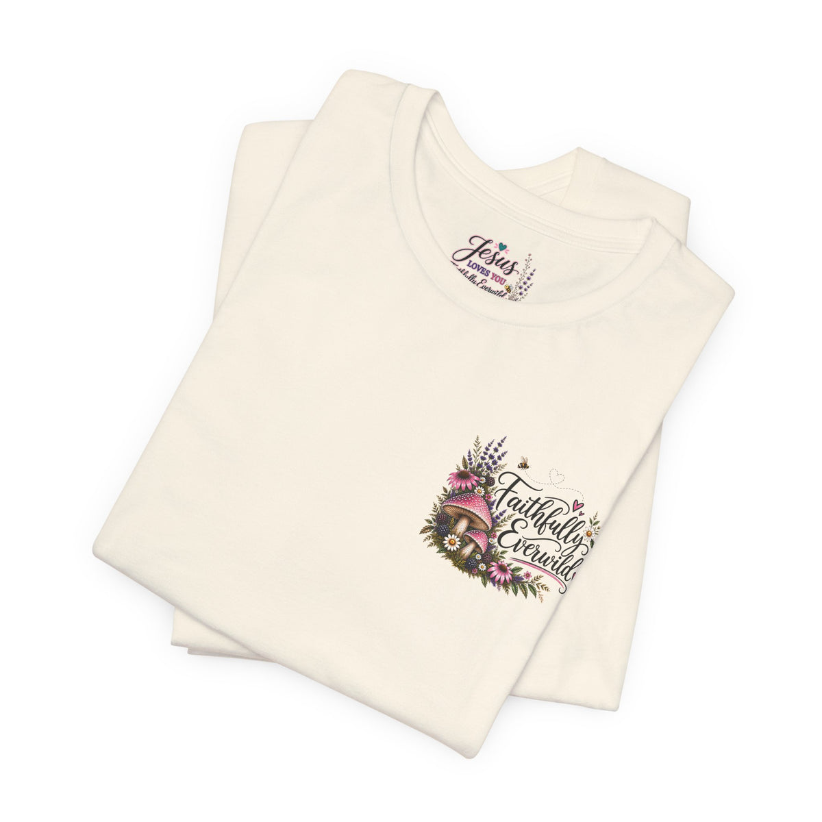 Mushrooms Can Grow Through The Mess Tee | Romans 5:3-4 Faith Shirt