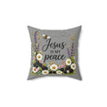 Jesus Is My Peace Double-Sided Faith Pillow | John 14:27 KJV