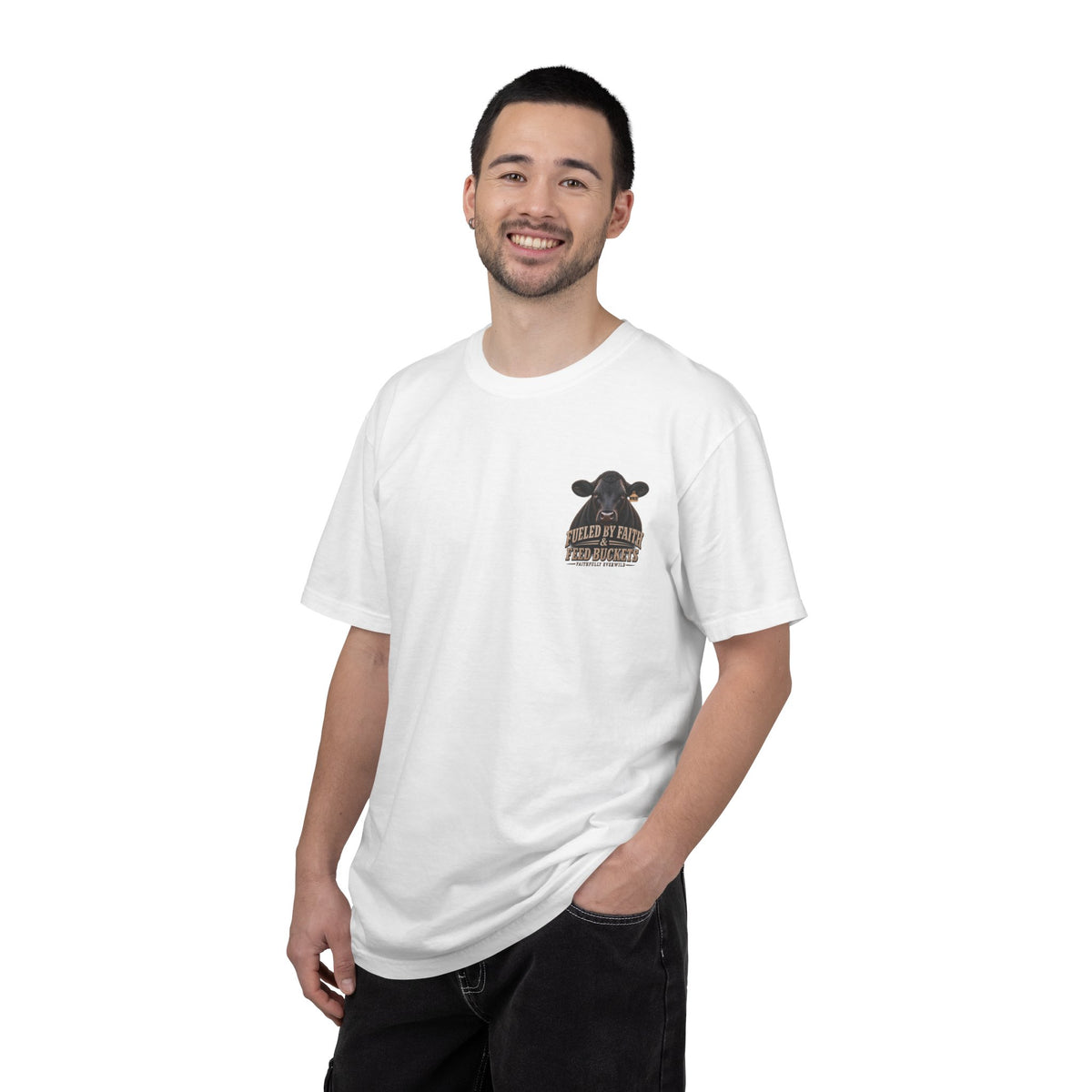 Fueled by Faith & Feed Buckets – Philippians 4:19 Angus Tee