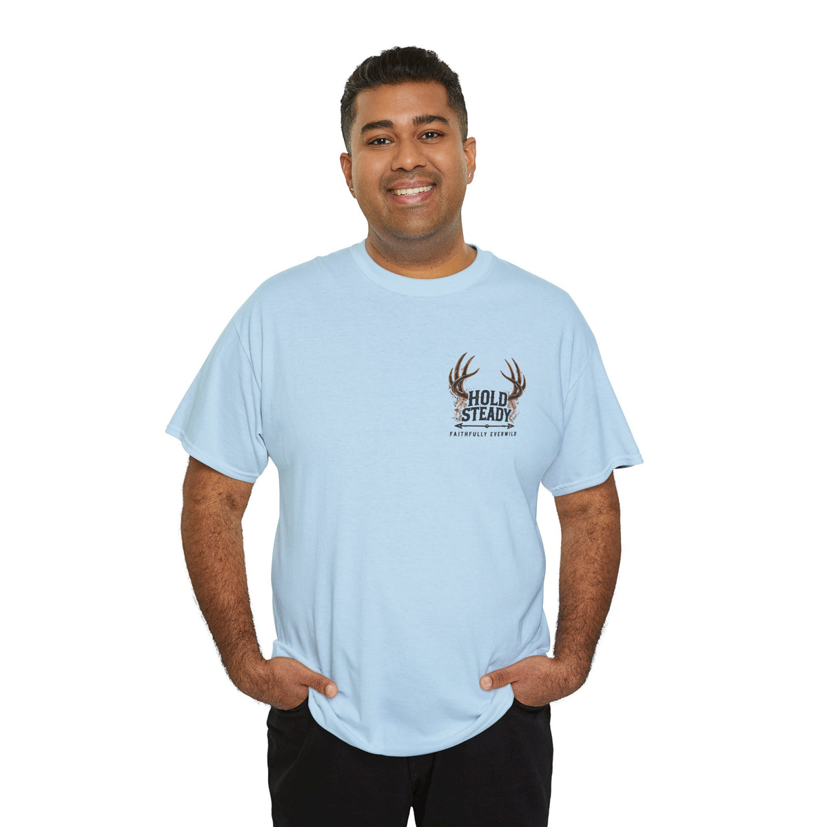 Hold Steady Bow Hunting Tee | Psalm 31:24