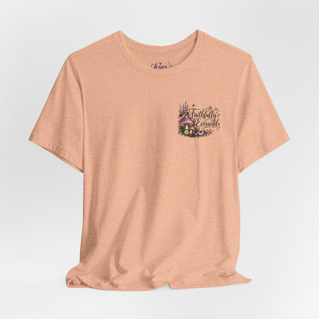 Mushrooms Can Grow Through The Mess Tee | Romans 5:3-4 Faith Shirt