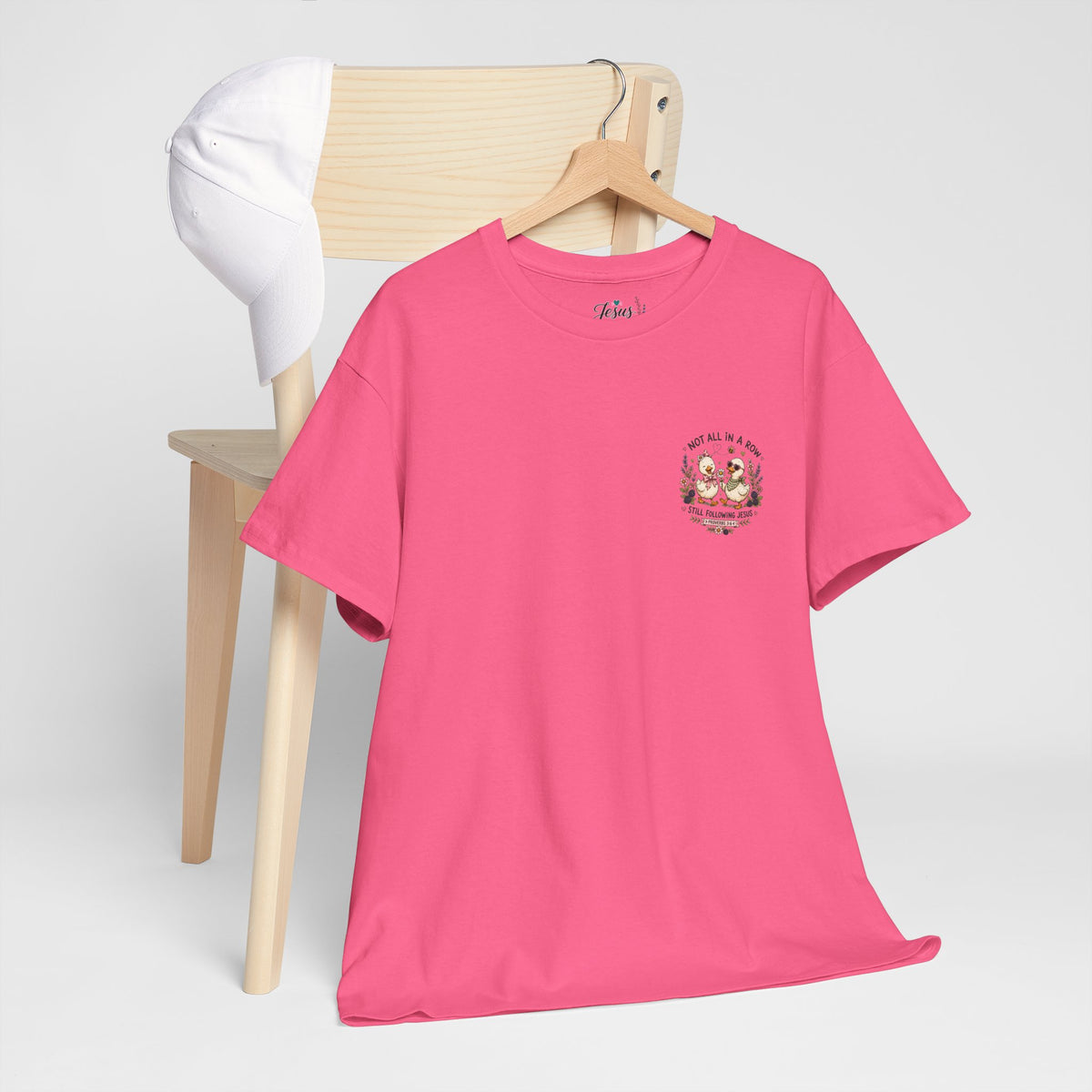 Not All in a Row, Still Following Jesus Duck T-Shirt