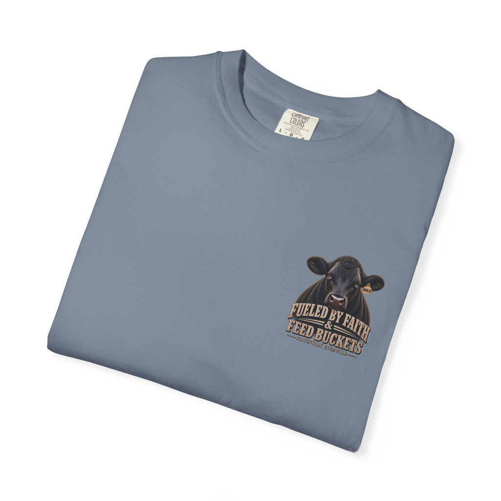 Fueled by Faith & Feed Buckets – Philippians 4:19 Angus Tee