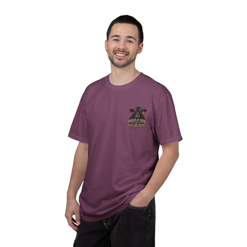 Fueled by Faith & Feed Buckets – Philippians 4:19 Angus Tee