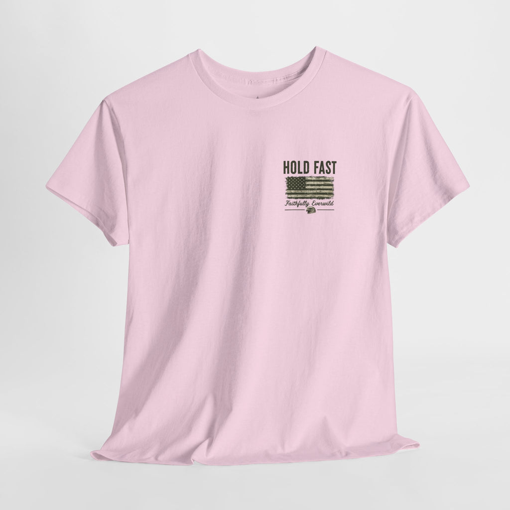 Never Give Up the Fight – Hold Fast Men’s Graphic Tee – Hebrews 10:23