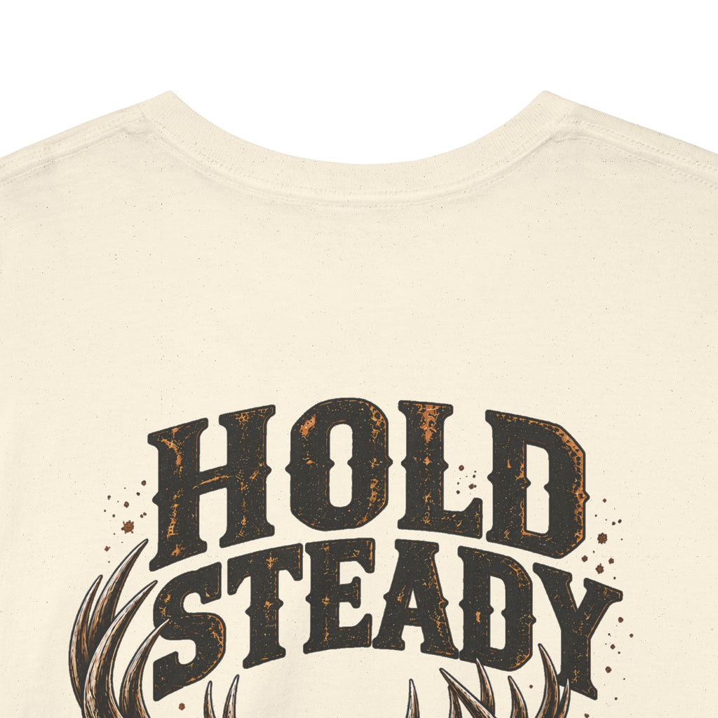 Hold Steady Bow Hunting Tee | Psalm 31:24