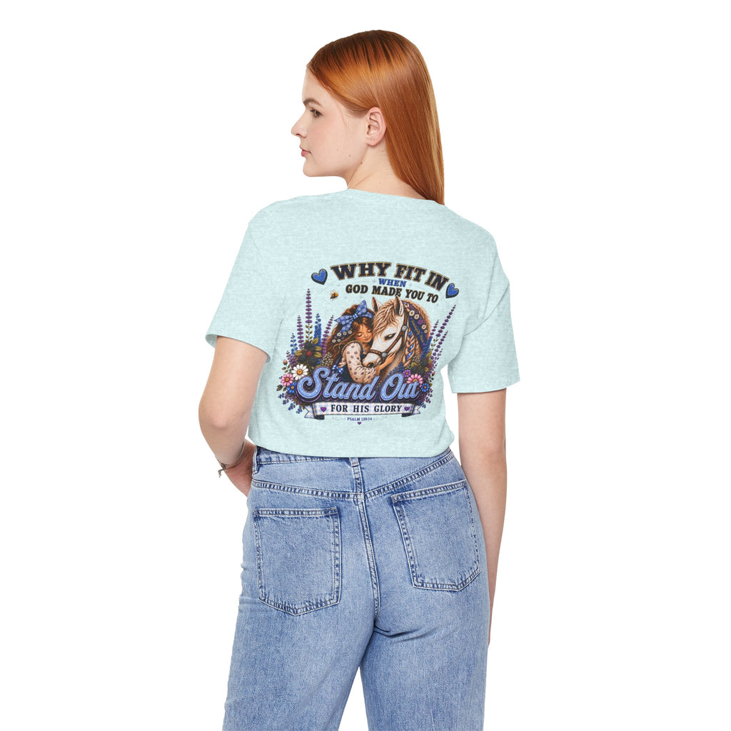 Wonderfully Made • Stand Out for His Glory Horse Tee | Psalm 139:14