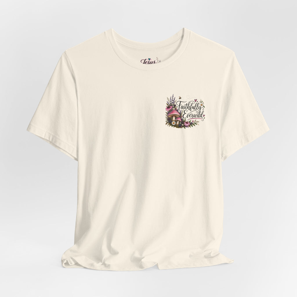 Mushrooms Can Grow Through The Mess Tee | Romans 5:3-4 Faith Shirt