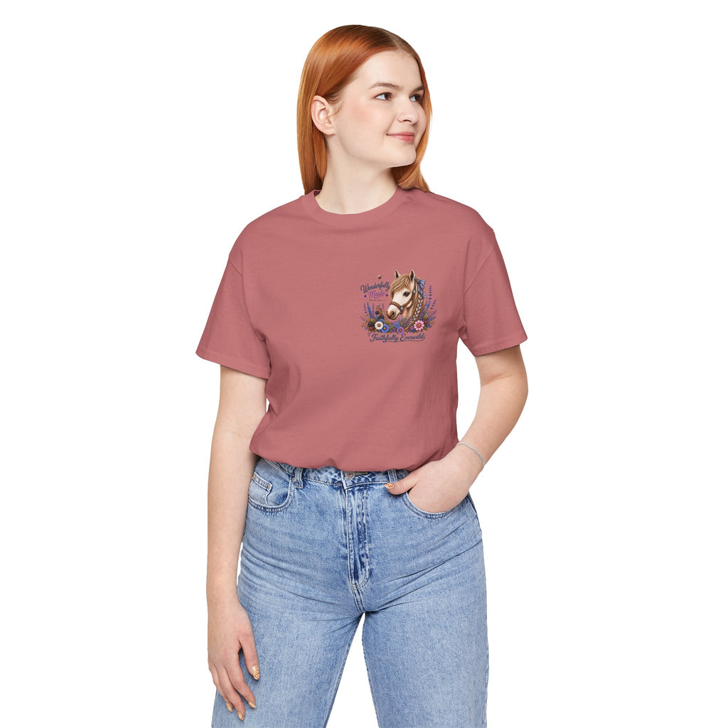 Wonderfully Made • Stand Out for His Glory Horse Tee | Psalm 139:14