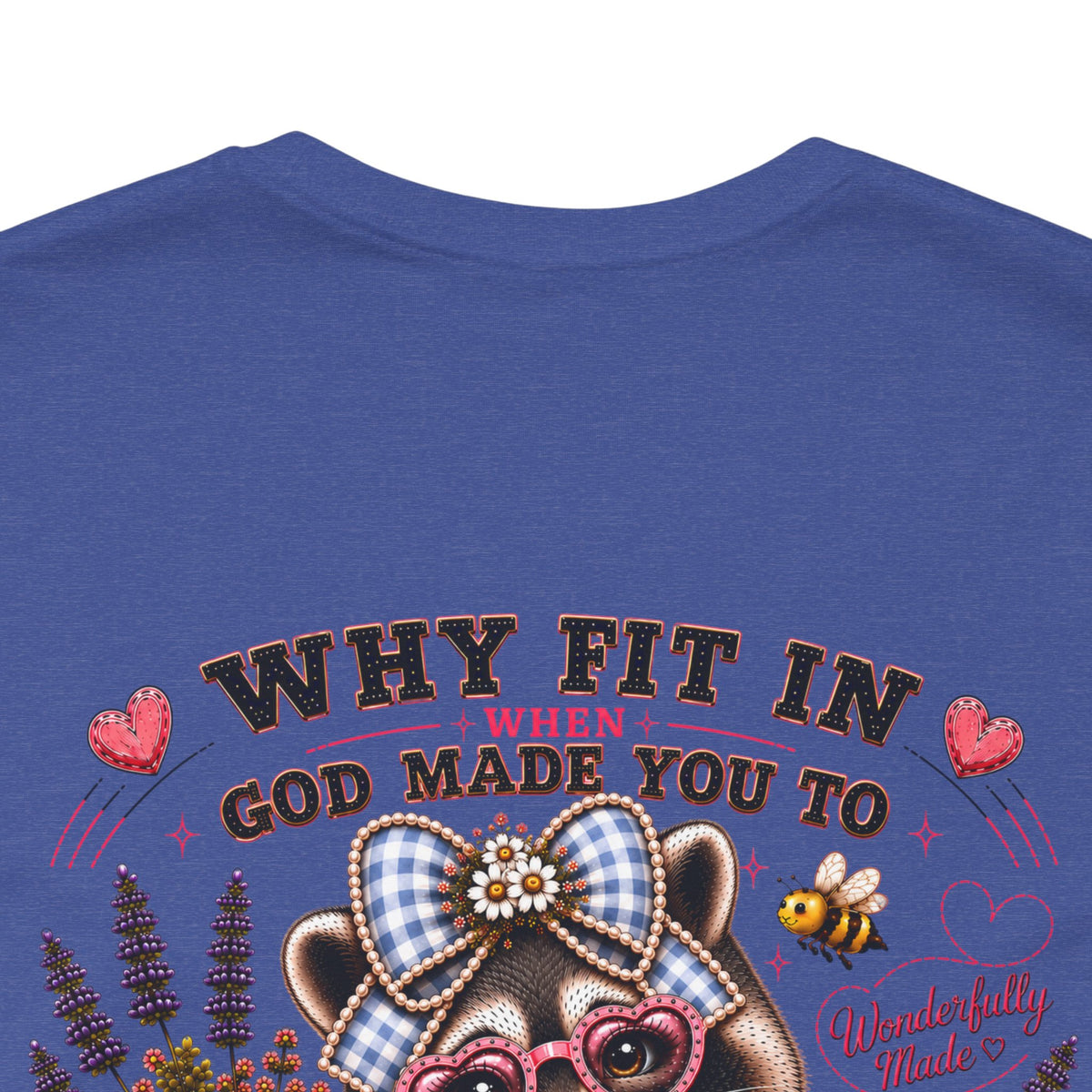 Wonderfully Made Raccoon Tee • Stand Out for His Glory | Psalm 139:14
