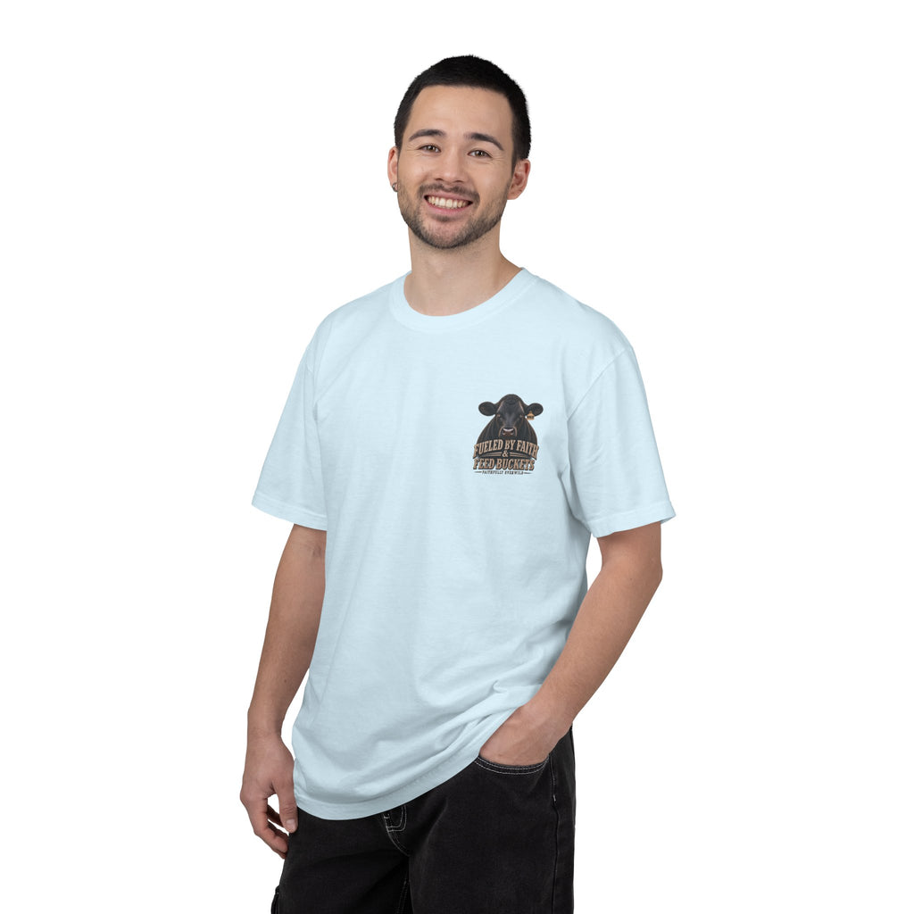 Fueled by Faith & Feed Buckets – Philippians 4:19 Angus Tee