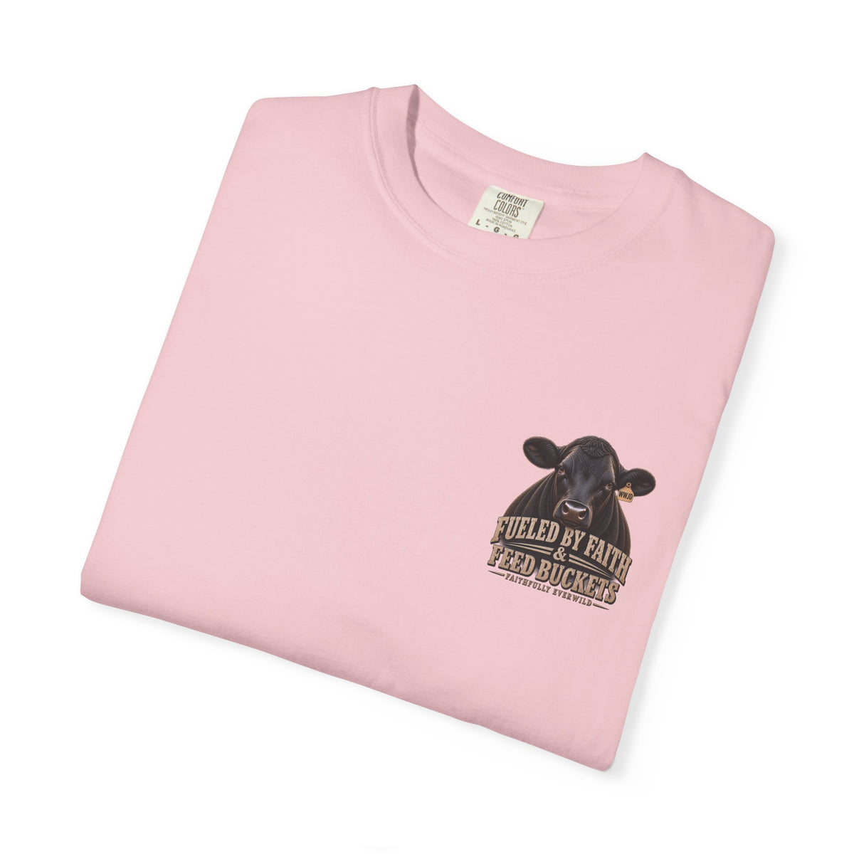 Fueled by Faith & Feed Buckets – Philippians 4:19 Angus Tee