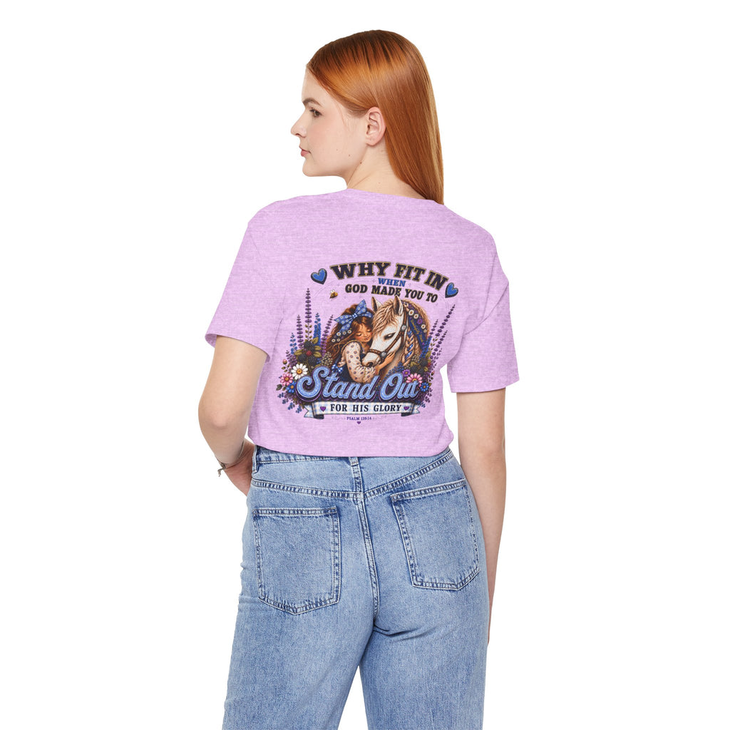 Wonderfully Made • Stand Out for His Glory Horse Tee | Psalm 139:14