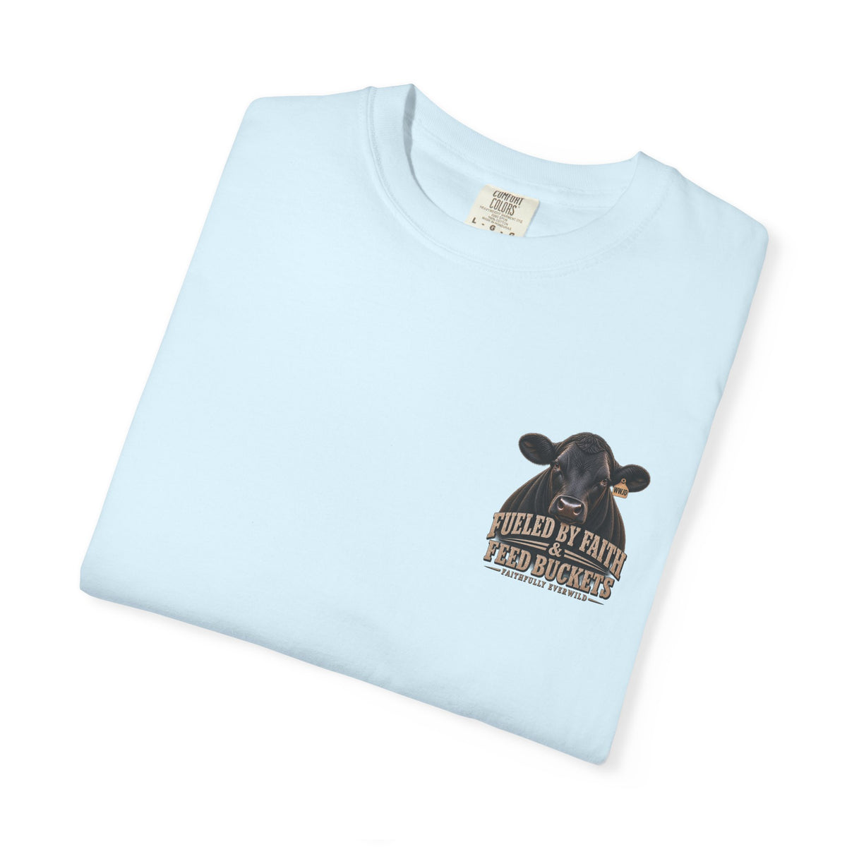 Fueled by Faith & Feed Buckets – Philippians 4:19 Angus Tee