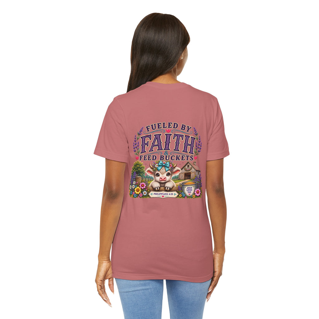 Fueled by Faith & Feed Buckets Tee-Philippians 4:19