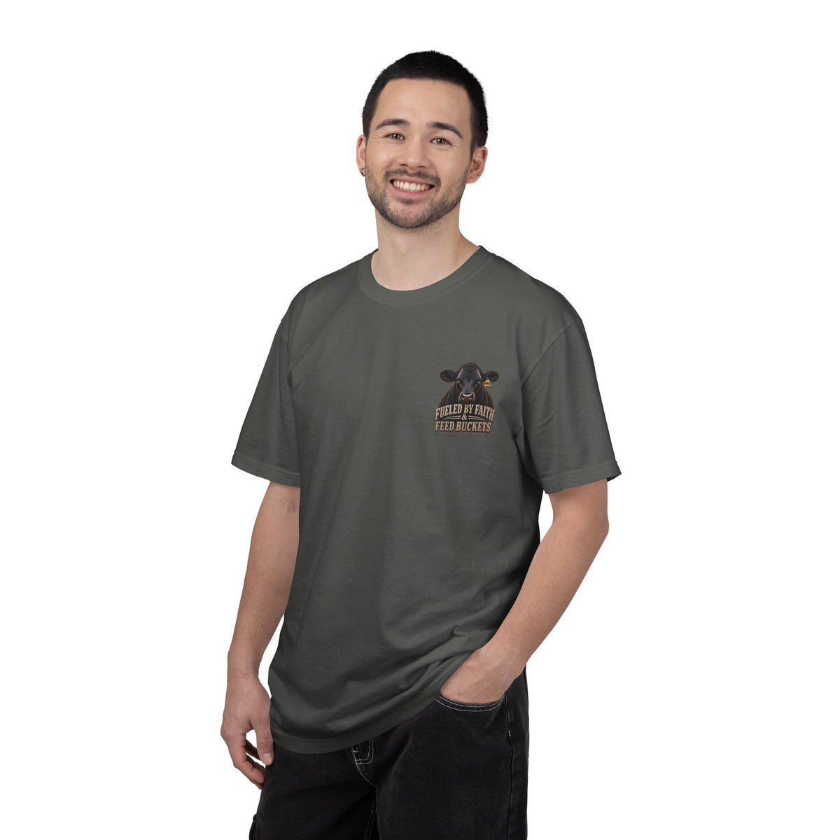 Fueled by Faith & Feed Buckets – Philippians 4:19 Angus Tee
