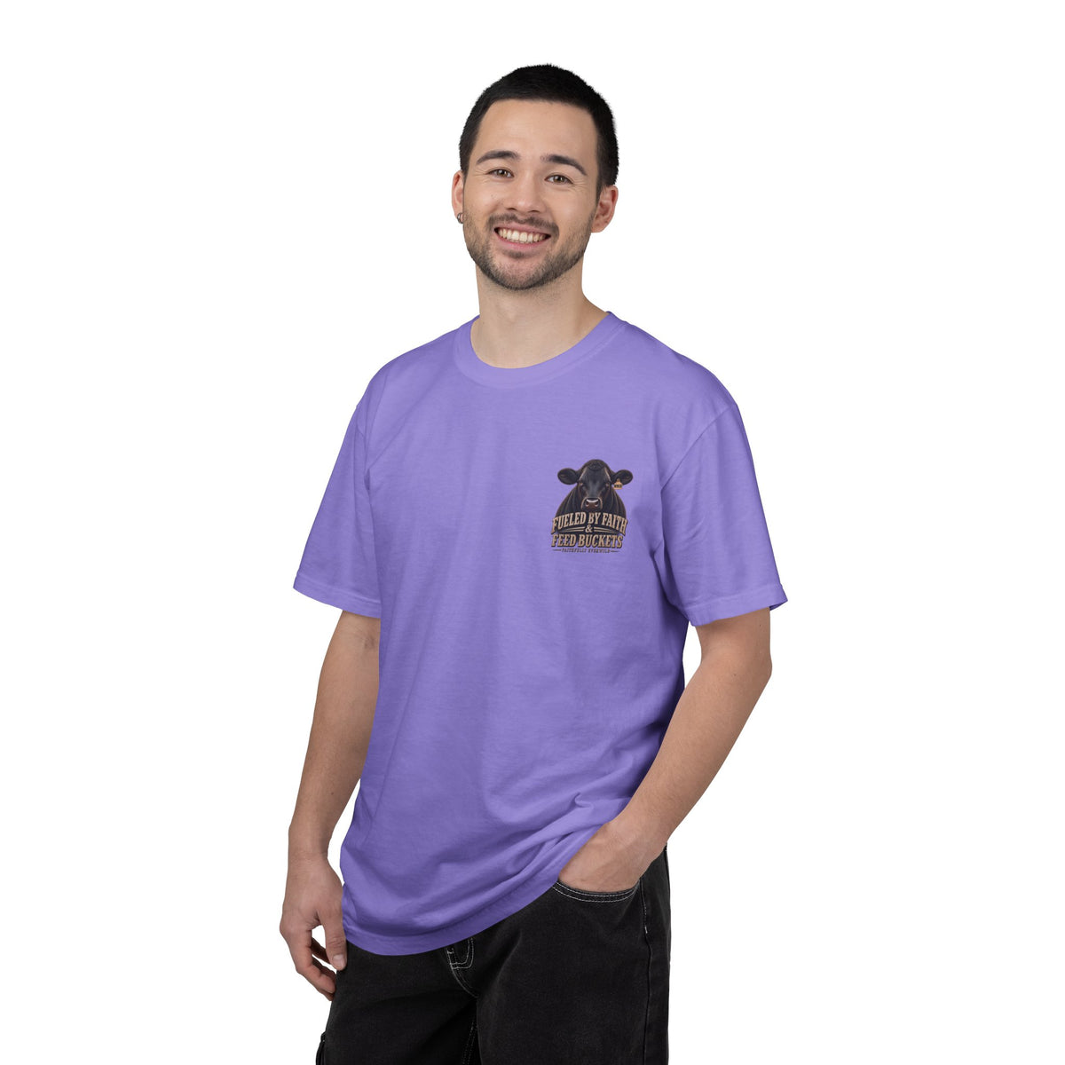 Fueled by Faith & Feed Buckets – Philippians 4:19 Angus Tee